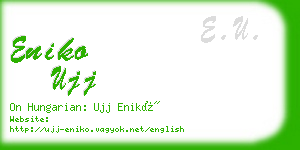 eniko ujj business card